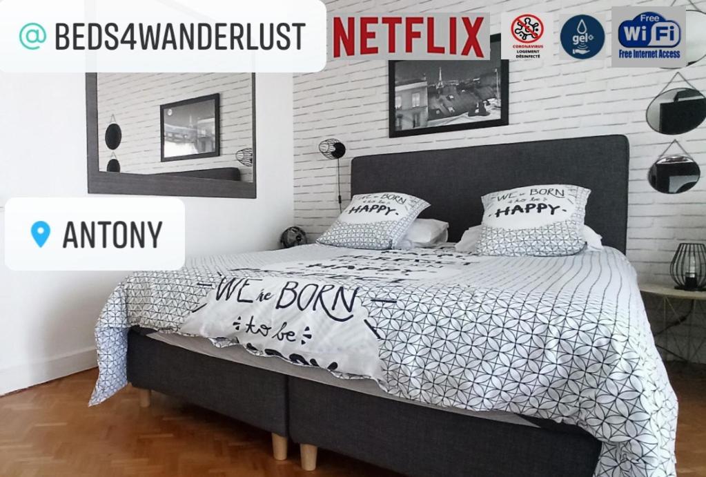 Le Parisien T1Antony-Berny By Beds4Wanderlust - 35M2 Avec Balcon - Aeroport Orly 5Miles - Train Station Rer B Orlyval 1Mile 아파트 외부 사진